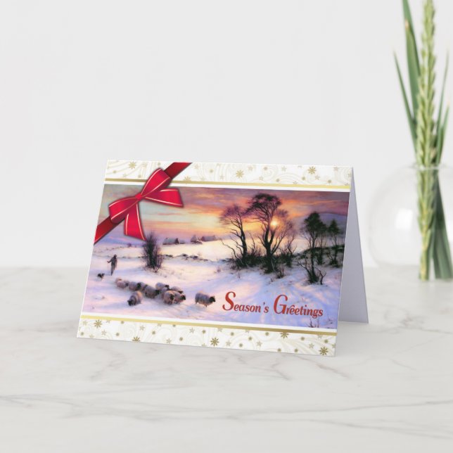 Tarjetas de Navidades de Bella Artes de escenas de (Anverso)