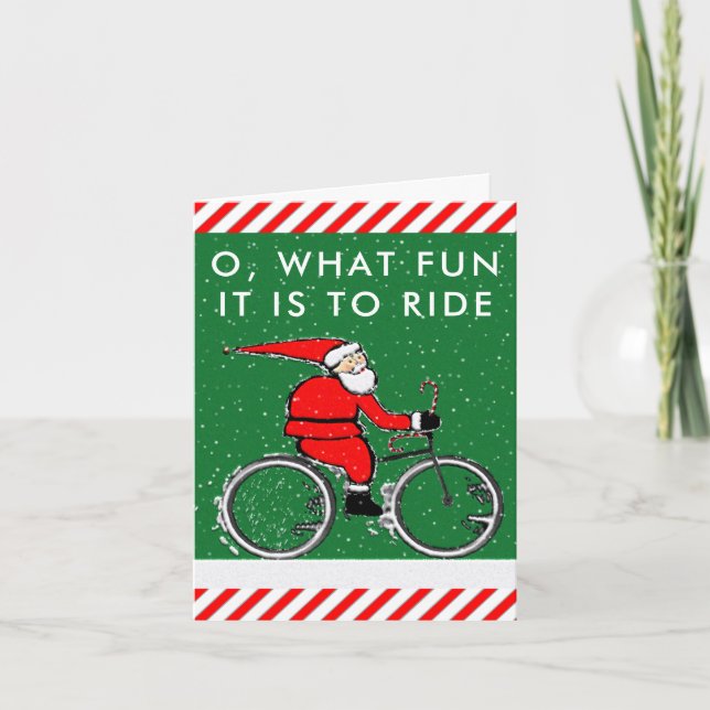 tarjetas de Navidades de bicicleta (Anverso)