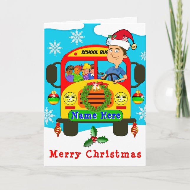 Tarjetas de Navidades de conductores de autobuses  (Anverso)