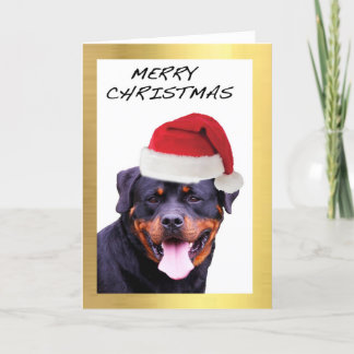 Tarjetas de Navidades de diseño "Rottweiler"