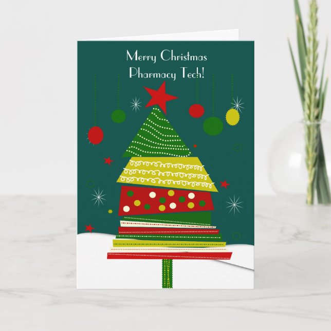 Tarjetas de Navidades de Farmacia Tech #6 Diseño d (Anverso)