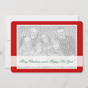 Tarjetas de Navidades de foto de doble cara para d
