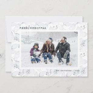 Tarjetas de Navidades de fotografía botánica acuar