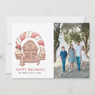 Tarjetas de Navidades de fotografía de la familia