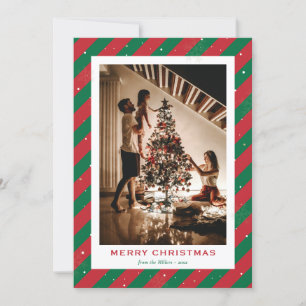 Tarjetas de Navidades de fotografía de vacaciones
