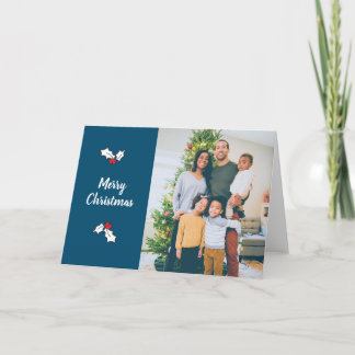 Tarjetas de Navidades de fotografía digital Blue H
