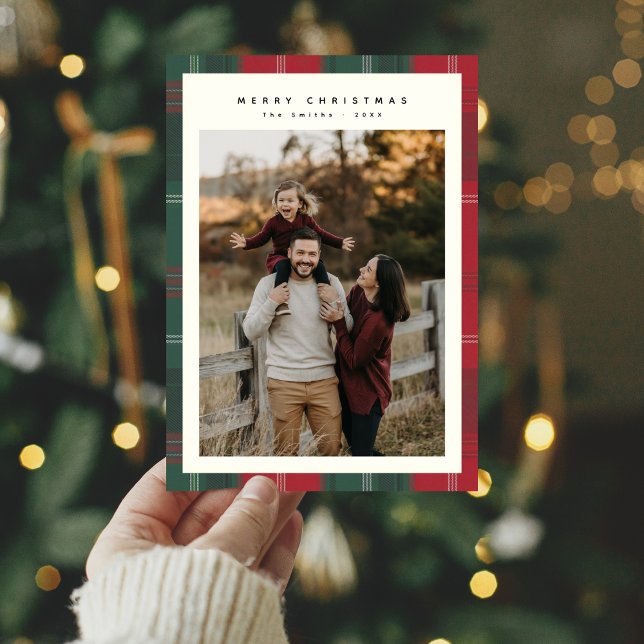 Tarjetas de Navidades de fotografía familiar moder (Subido por el creador)