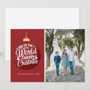 Tarjetas de Navidades de fotografía familiares Car
