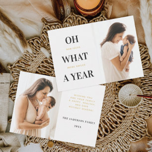 Tarjetas de Navidades de fotografía familiares de