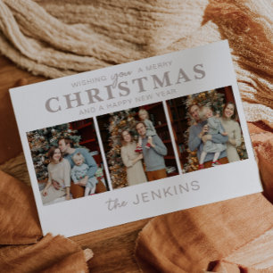 Tarjetas de Navidades de fotografía familiares min