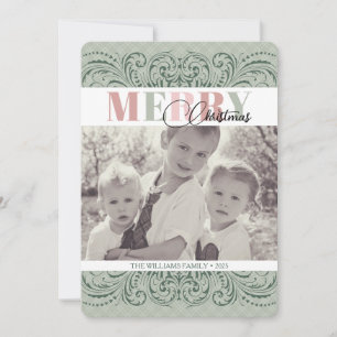 Tarjetas de Navidades de fotografía personalizado