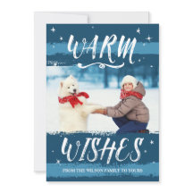 Tarjetas de Navidades de fotografía personalizado 