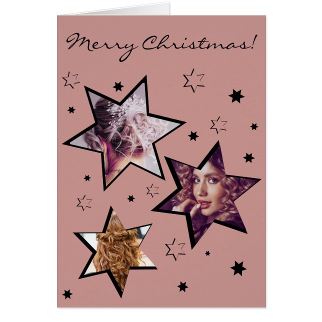 Tarjetas de Navidades de fotógrafos Personalizados (Frente)