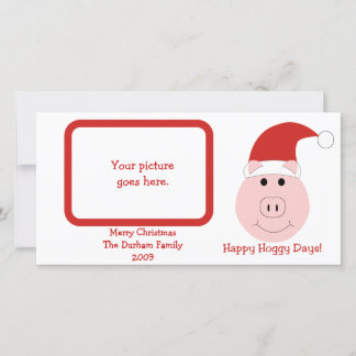 Tarjetas de Navidades de fotos de Happy Hoggy Days