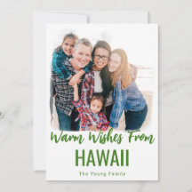 TARJETAS DE NAVIDADES DE FOTOS DE NAVIDADES HAWAII