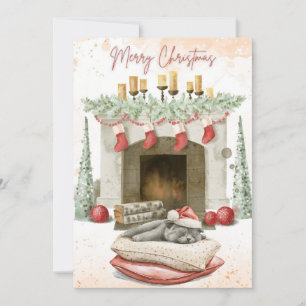 Tarjetas de Navidades de gato 1