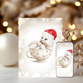 Tarjetas de Navidades de gato 3