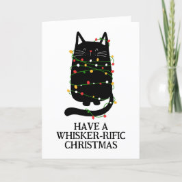 tarjetas de navidades de gatos negros divertidos