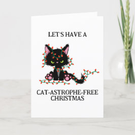tarjetas de navidades de gatos negros divertidos