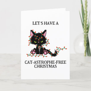 tarjetas de navidades de gatos negros divertidos