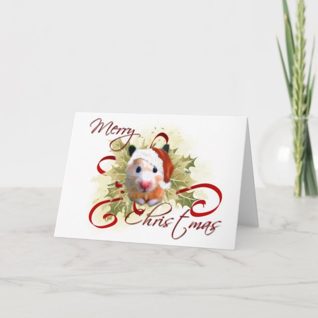 Tarjetas de Navidades de Hamster (Anverso)