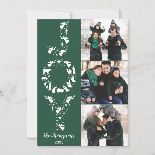 Tarjetas de Navidades de imágenes de la Natividad, (Anverso)