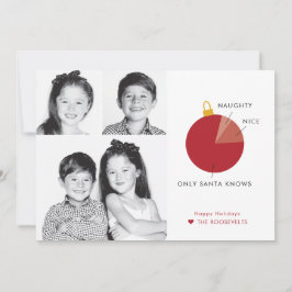 Tarjetas de Navidades de infografía traviesa contr