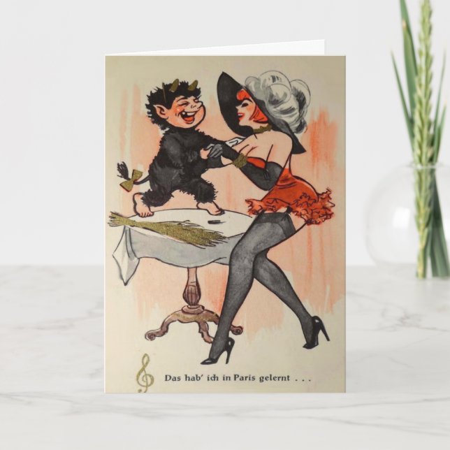 Tarjetas de Navidades de Krampus (Anverso)