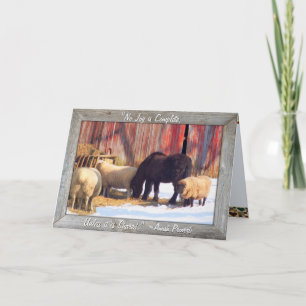 Tarjetas de Navidades de la granja Amish