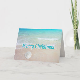 Tarjetas de Navidades de las playas del Océano Azu