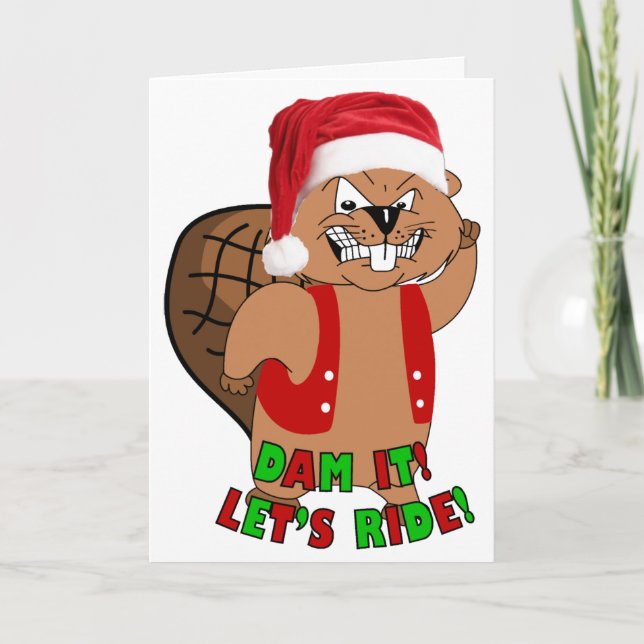 Tarjetas de Navidades de los Beavers salvajes (Anverso)