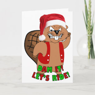Tarjetas de Navidades de los Beavers salvajes