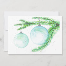 Tarjetas de Navidades de Ornamentos de Navidad