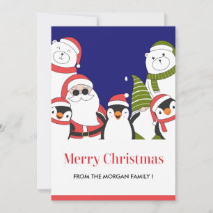 Tarjetas de Navidades de oso polar, Gnome Santa Pe