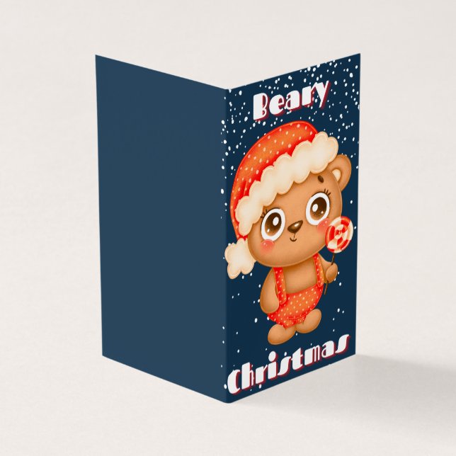 Tarjetas de Navidades de paquete Cute Bear 25 (Exterior)