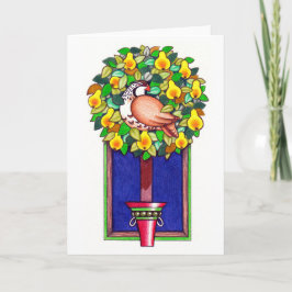 Tarjetas de Navidades de pergamino y peregrino