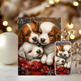 Tarjetas de Navidades de perro lindo