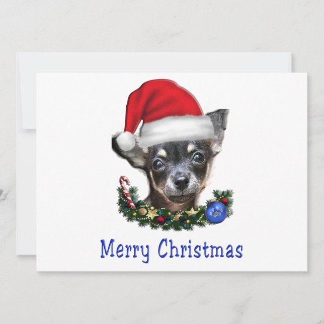 Tarjetas de Navidades de perros (Anverso)