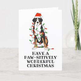 tarjetas de navidades de perros de montaña de bern