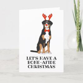 tarjetas de navidades de perros de montaña de bern