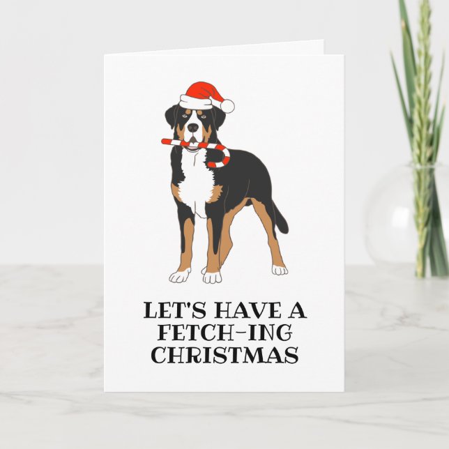tarjetas de navidades de perros de montaña de bern (Anverso)