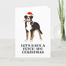 tarjetas de navidades de perros de montaña de bern