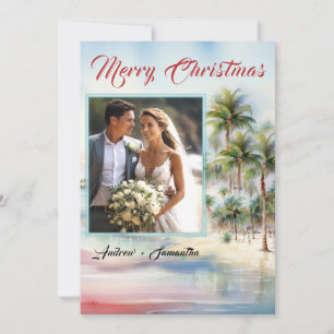 Tarjetas de Navidades de Photo Beach personalizada