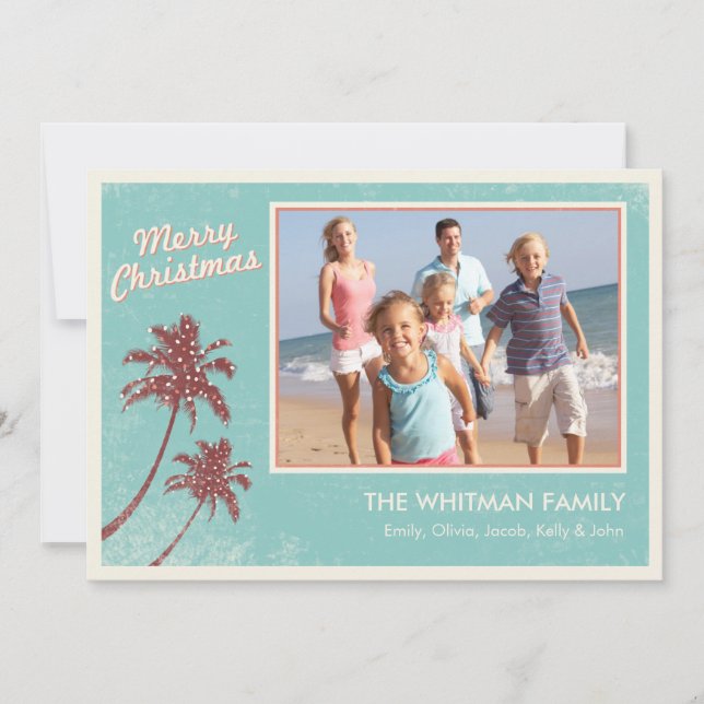 Tarjetas de Navidades de playa (Anverso)