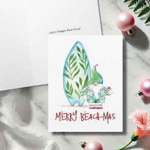Tarjetas de Navidades de playa tropicales sin foto