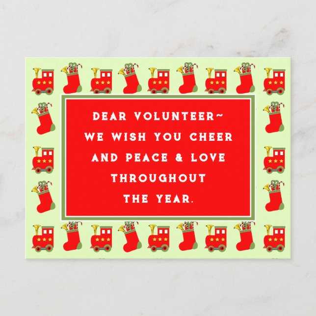 Tarjetas de Navidades de reconocimiento voluntario (Anverso)