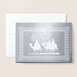 Tarjetas de Navidades de Relieve metalizado Real S