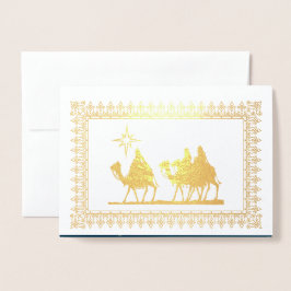 Tarjetas de Navidades de Relieve metalizado Real S