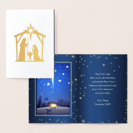 Tarjetas de Navidades de Relieve metalizado Real S