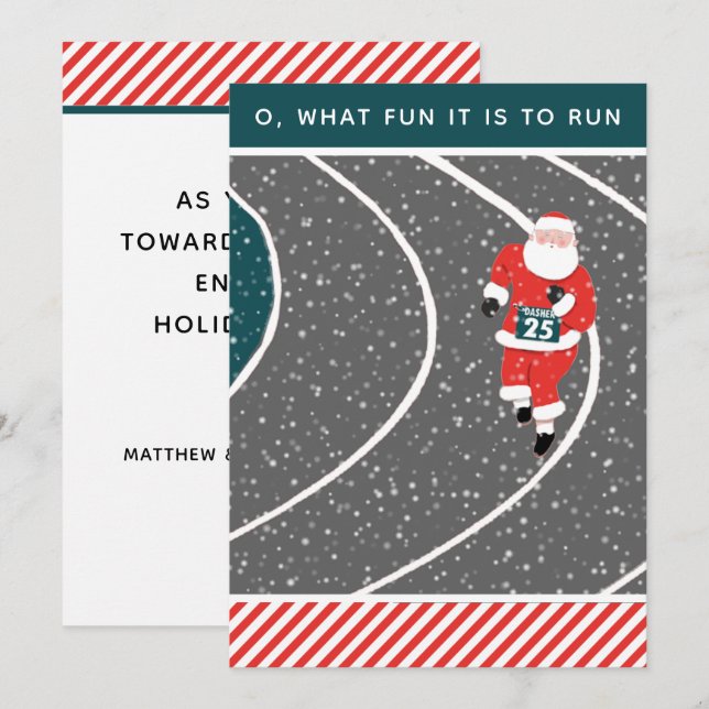 Tarjetas de Navidades de seguimiento y ejecución e (Anverso / Reverso)